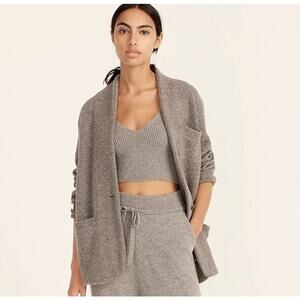 J. Crew Woold Blend Cocoon Sweater Blazer Size Medium Grandpa EUC